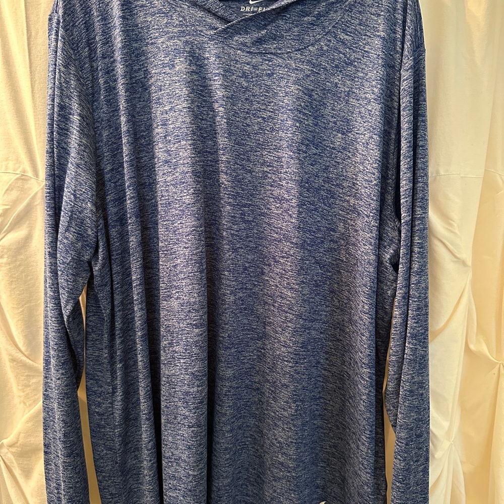 Nike Heathered Blue Dri-FIT Hoodie Women’s 3x